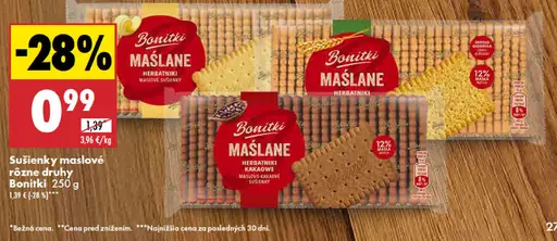 Bonitki Sušienky maslové rôzne druhy