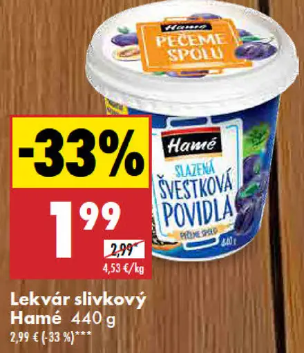 Hamé slivkový lekvár