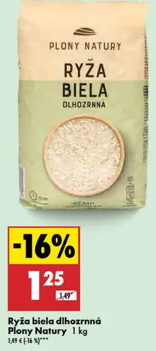 Plony Natury ryža biela dlhozrnná