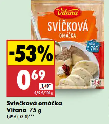 Vitana Sviečková omáčka