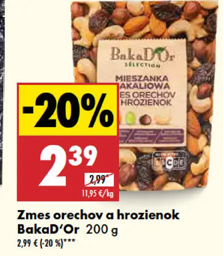 BakaD'Or Zmes orechov a hrozienok