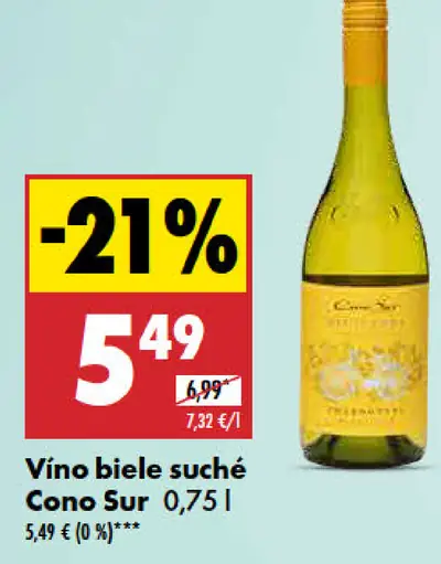 Cono Sur Vino biele suché