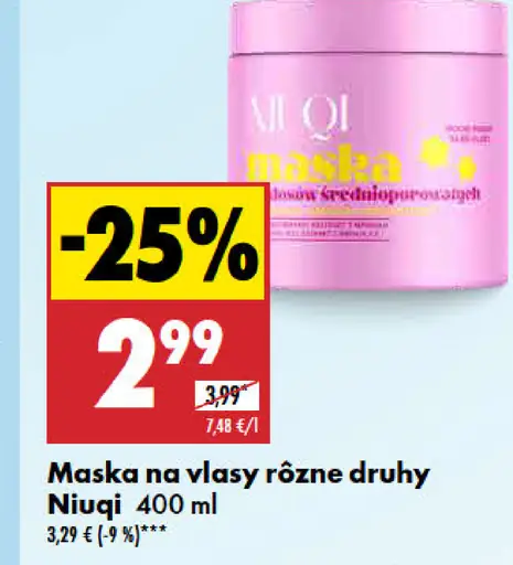 Niuqi Maska na vlasy