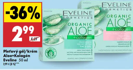Eveline pleťový gél/krém Aloe+Kolagén