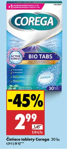 Corega Čistiace tablety