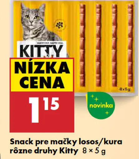 Kitty snack pre mačky losos/kura