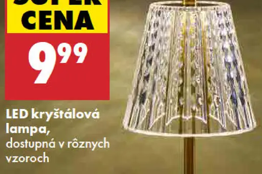 LED kryštálová lampa