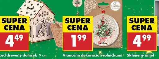 LED drevený domček