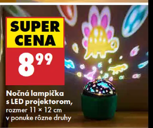 Nočná lampička s LED projektorom