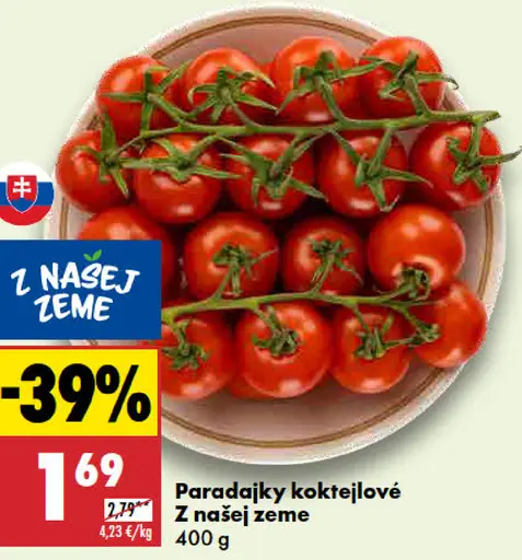 Paradajky kokteilové Z našej zeme