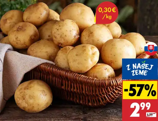 Zemiaky konzumné žlté neprané Z našej zeme