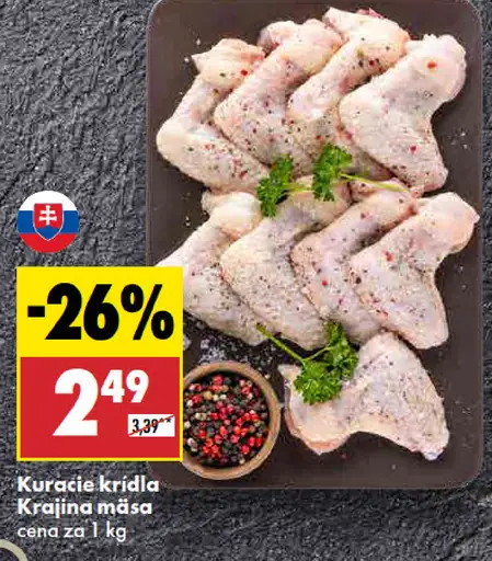 Krajina mäsa Kuracie krídla