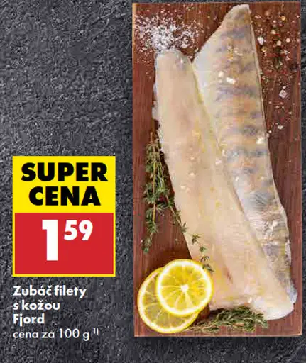 Zubáč filety s kožou Fjord