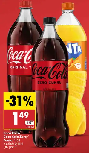 Coca-Cola, Coca-Cola Zero, Sprite, Fanta