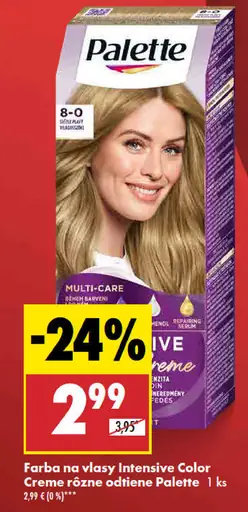 Palette Intensive Color Creme farba na vlasy nugát 6-65