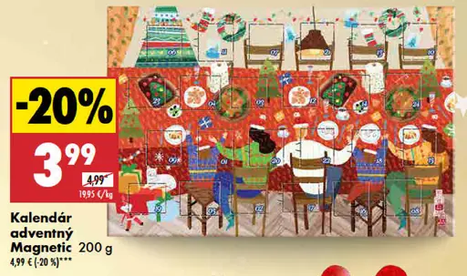 Magnetic Kalendár adventný