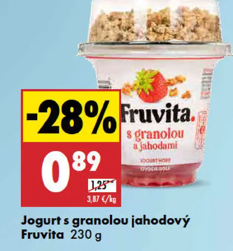 Fruvita Jogurt s granolou jahodový