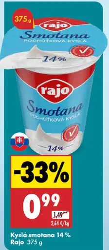 Rajo Kyslá smotana 14%