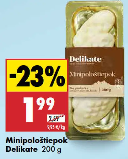 Delikate Minipolotučný tavený syr mini