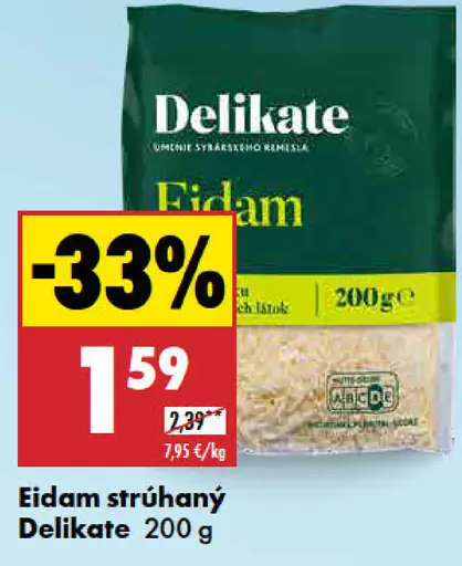 Delikate Eidam strúhaný