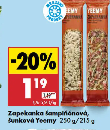 Yeemy Zapekanka šampiňónová