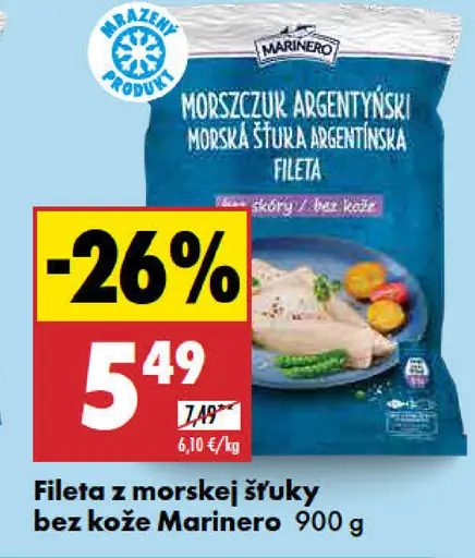 Marinero Fileta z morskej šťuky bez kože