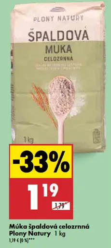 Plony Natury Múka špáldová celozrnná