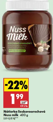 Nuss Milk Nátierka lieskovooriešková