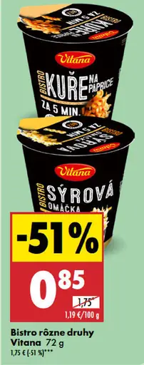 Vitana Bistro rôzne druhy