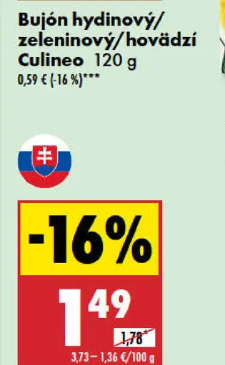 Culinea Bujón hydinový/zeleninový/hovädzí
