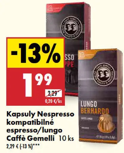 Caffè Gemelli kapsuly
