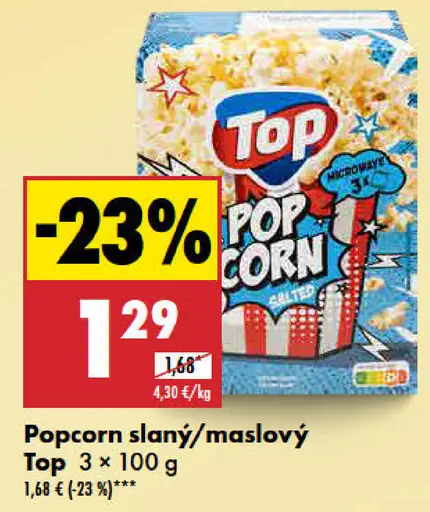 Popcorn slaný
