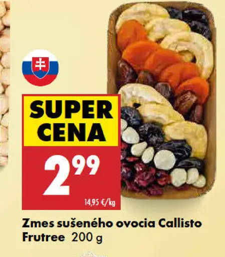 Zmes sušeného ovocia