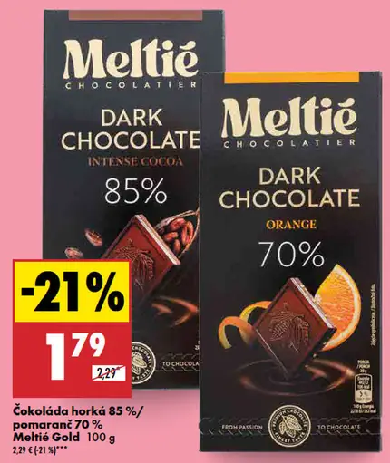 Meltie čokoláda horká