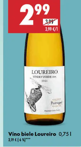 Víno biele Loureiro