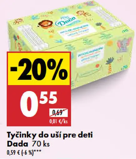 Dada Tyčinky do uší pre deti