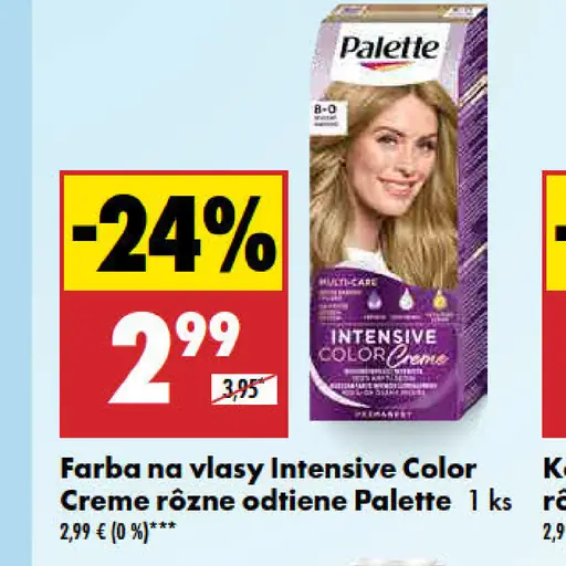 Palette Intensive Color Creme farba na vlasy nugát 6-65