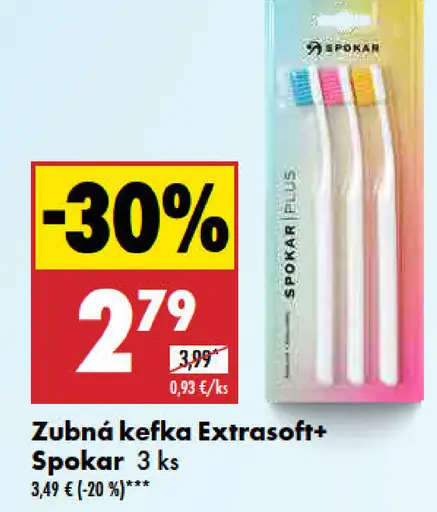 Spokar Zubná kefka Extrasoft+