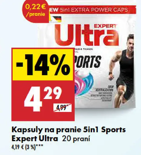 Expert Ultra Kapsuly na pranie 5in1 Sports