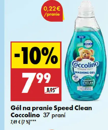 Coccolino Gél na pranie Speed Clean