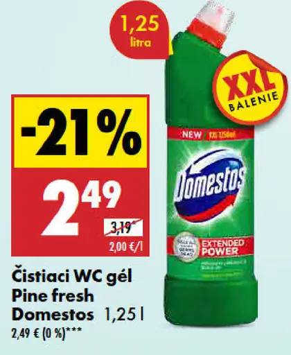 Domestos čistiaci WC gél Pine fresh