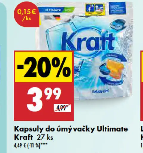 Kraft Kapsuly do umývačky Ultimate
