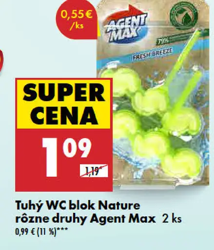 Agent Max Tuhý WC blok Nature