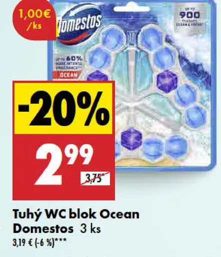 Domestos Tuhý WC blok ocean
