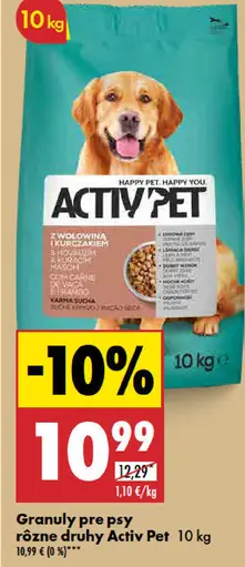 Activ Pet Granuly pre psy rôzne druhy malé plemená