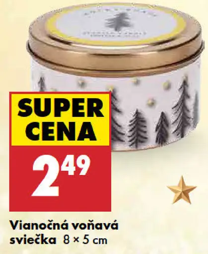 Vianočná vonná sviečka