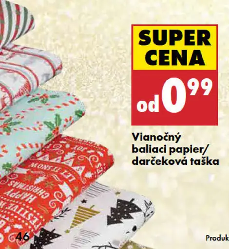 Vianočný baliaci papier/darčeková taška