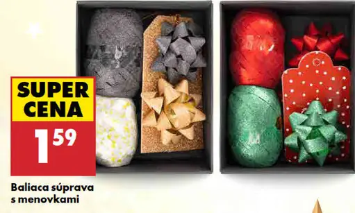 Baliaca súprava s menovkami