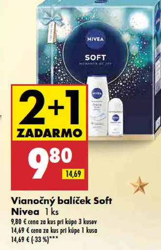 Nivea Vianočný balíček Soft