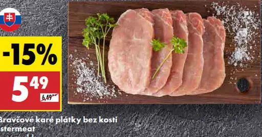 1stermeat Bravčové karé plátky bez kosti